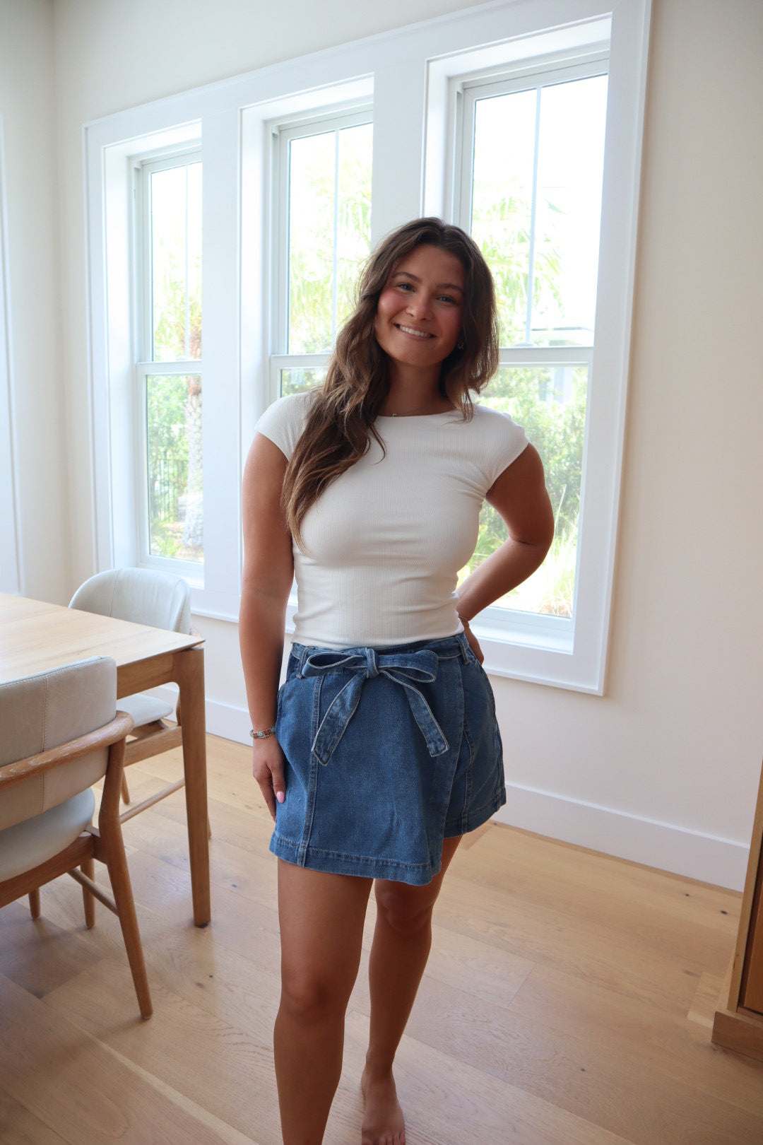 Boatneck Short Sleeve Shirt