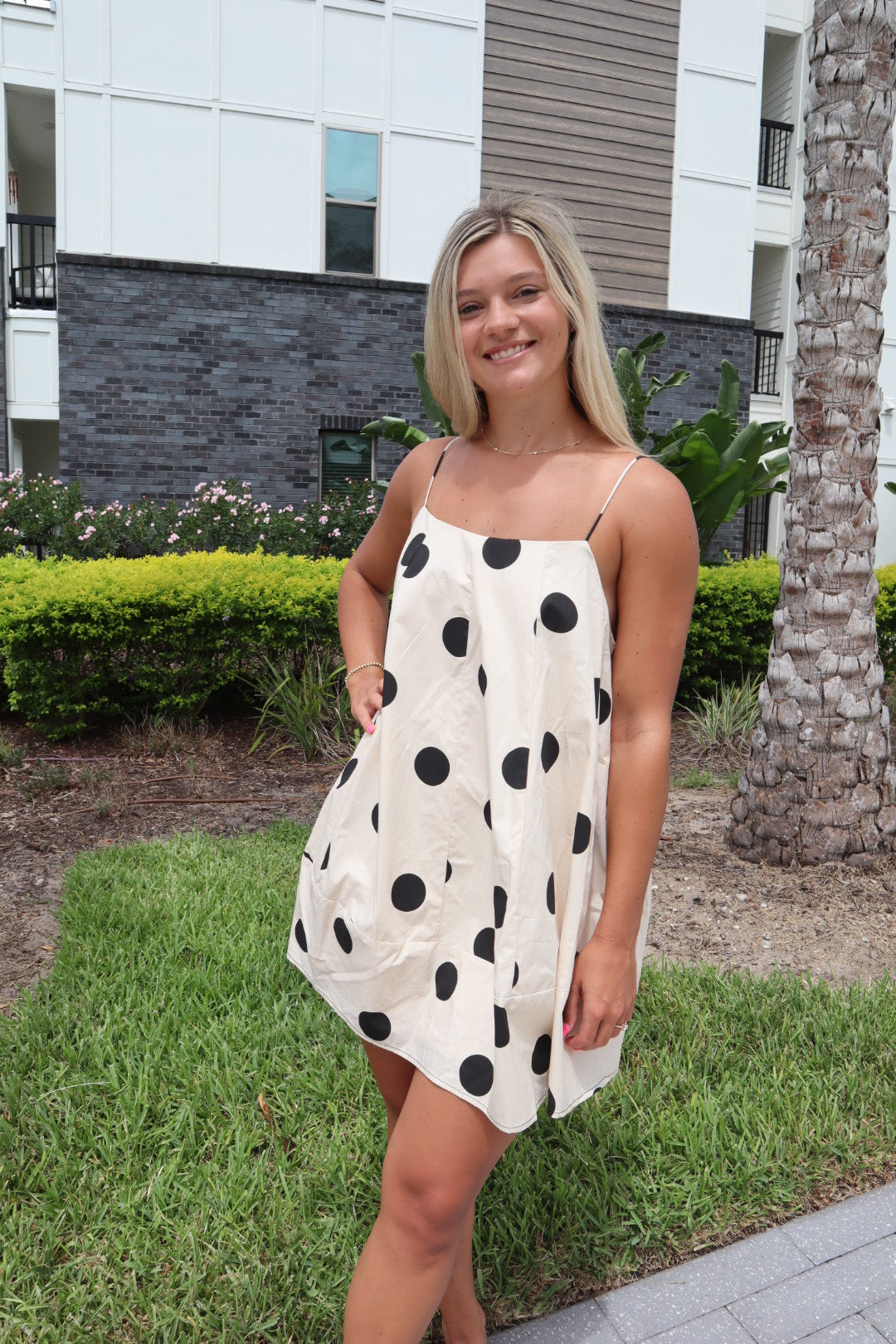 Polka Dot Swing Dress