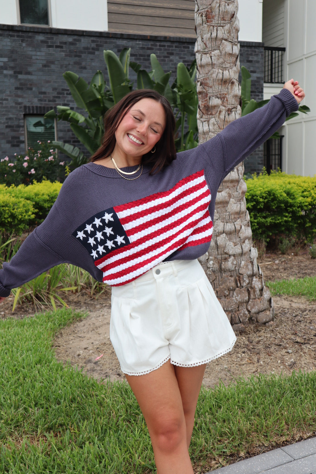 American Flag Sweater
