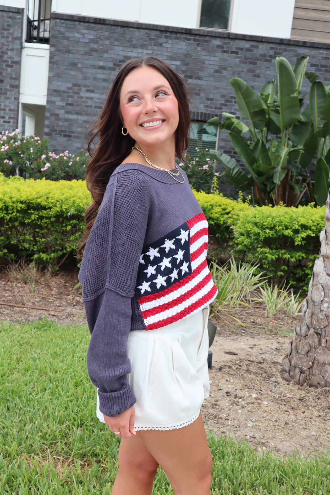 American Flag Sweater