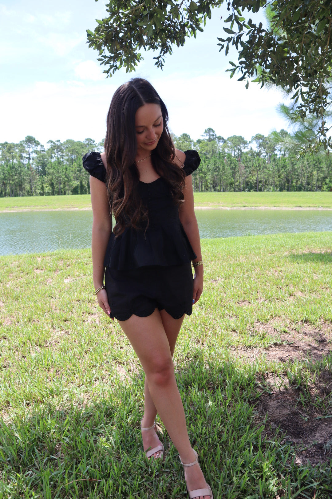 Mia Eyelet Shorts