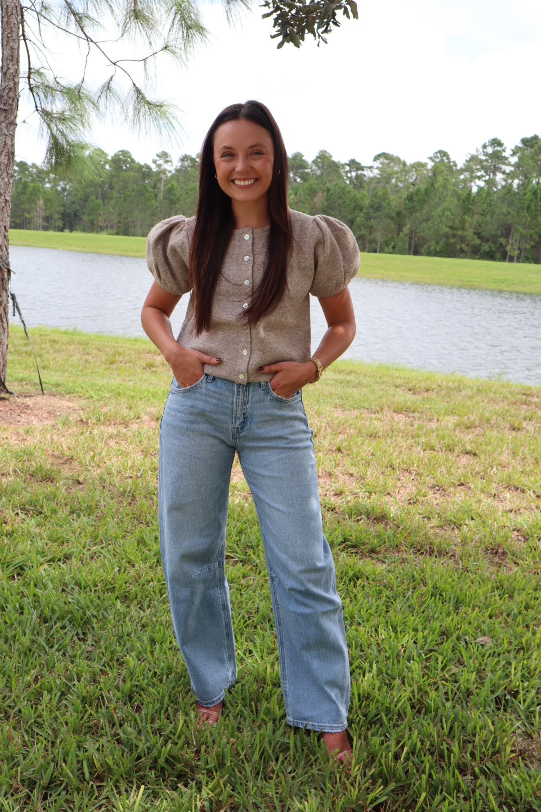 High Rise Barrel Jeans