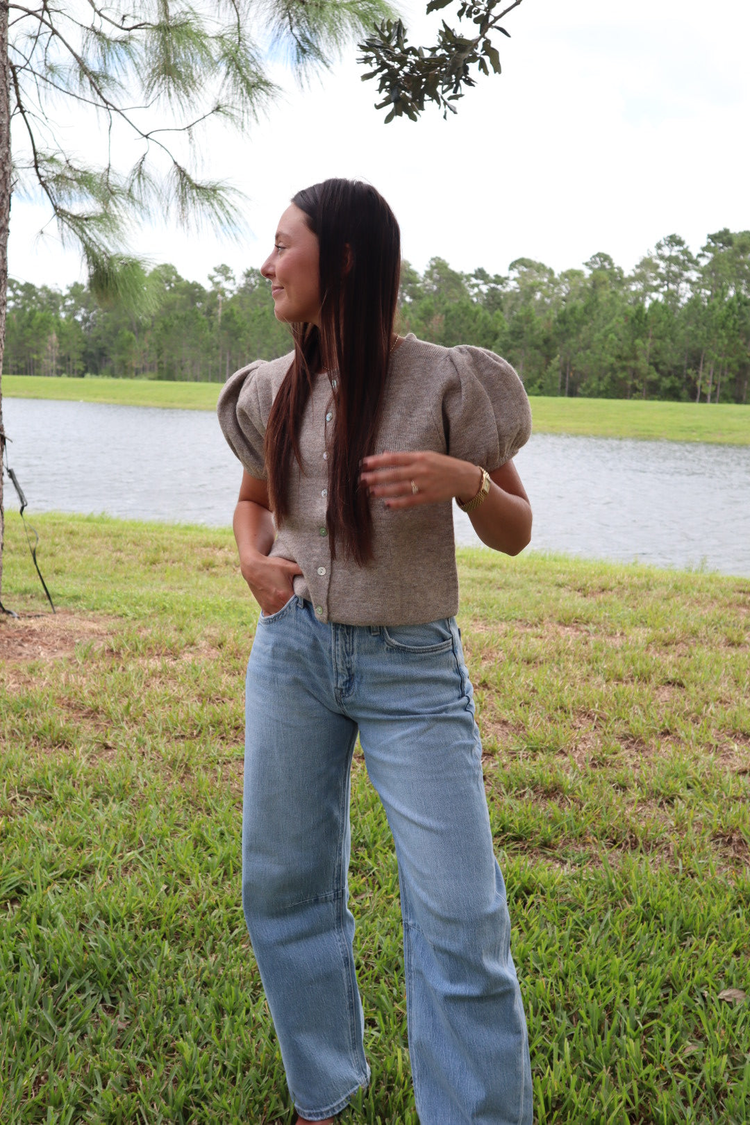 High Rise Barrel Jeans