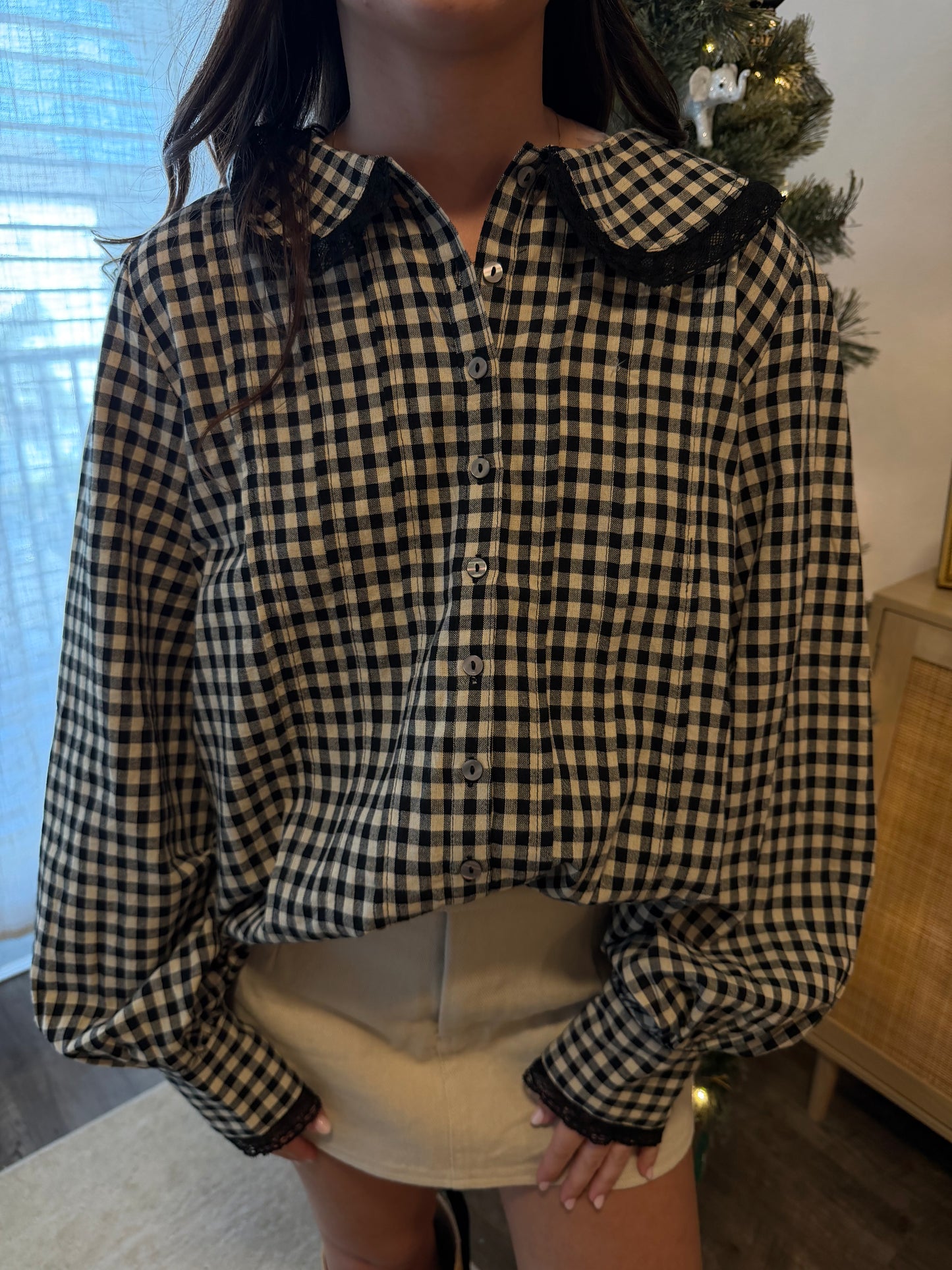 Elizabeth Gingham Top