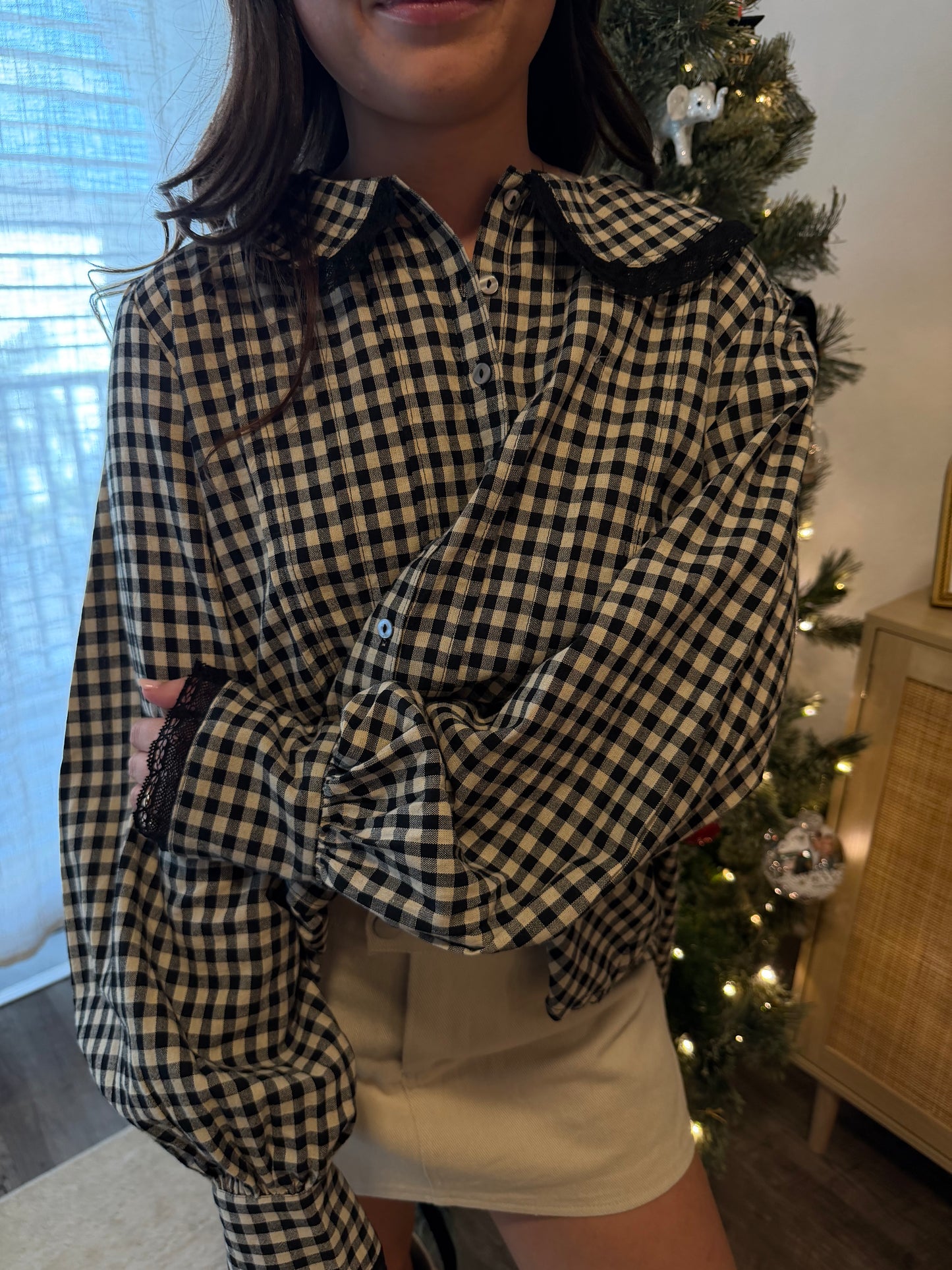Elizabeth Gingham Top