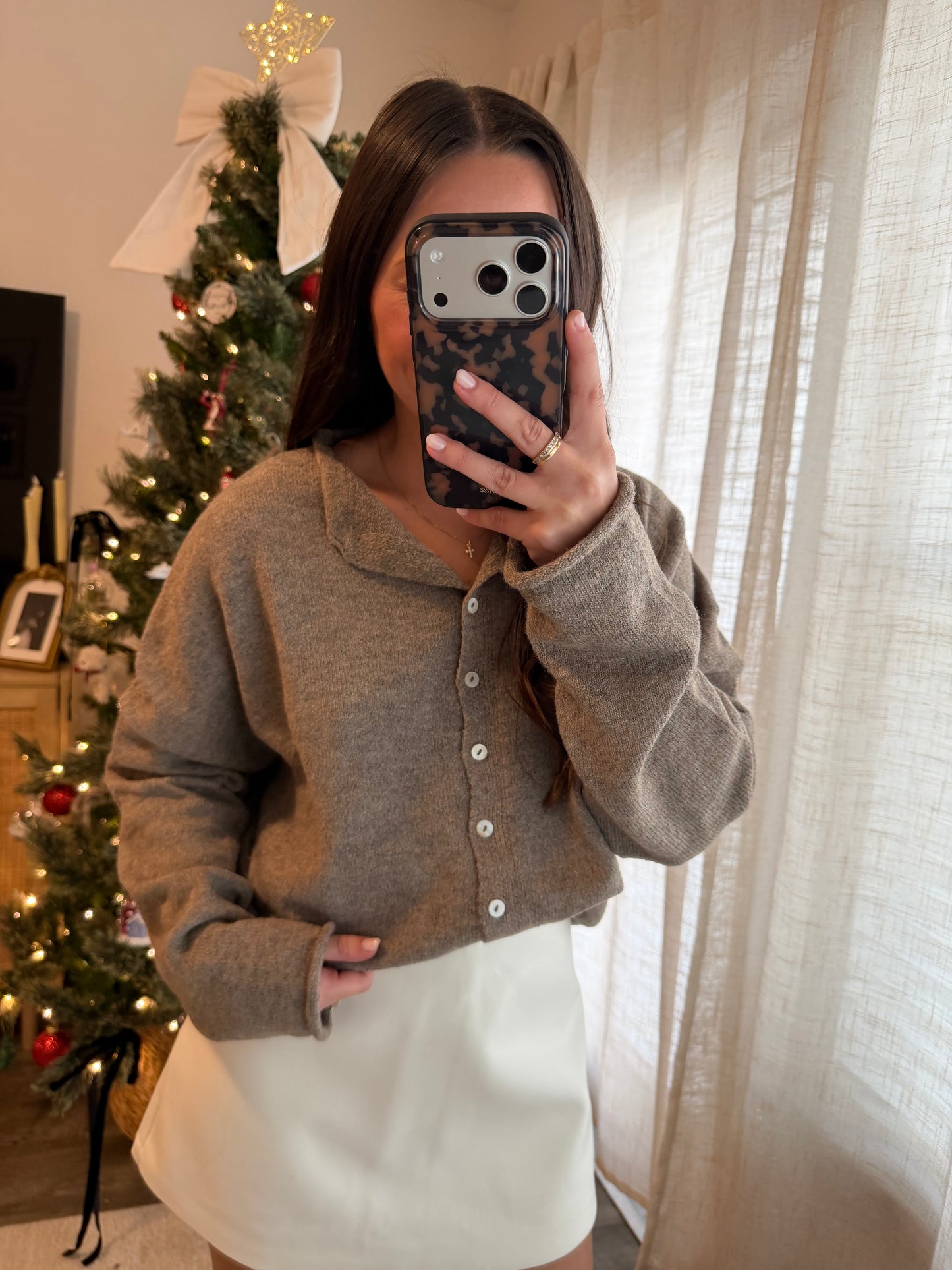 Kylie Cardigan - Taupe