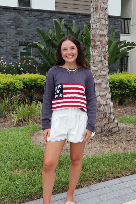 American Flag Sweater