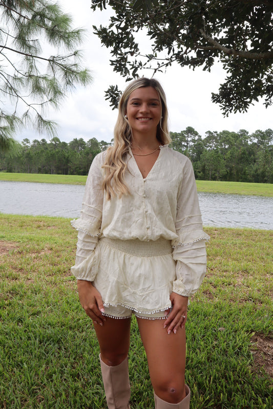 Smocked Ruffle Romper