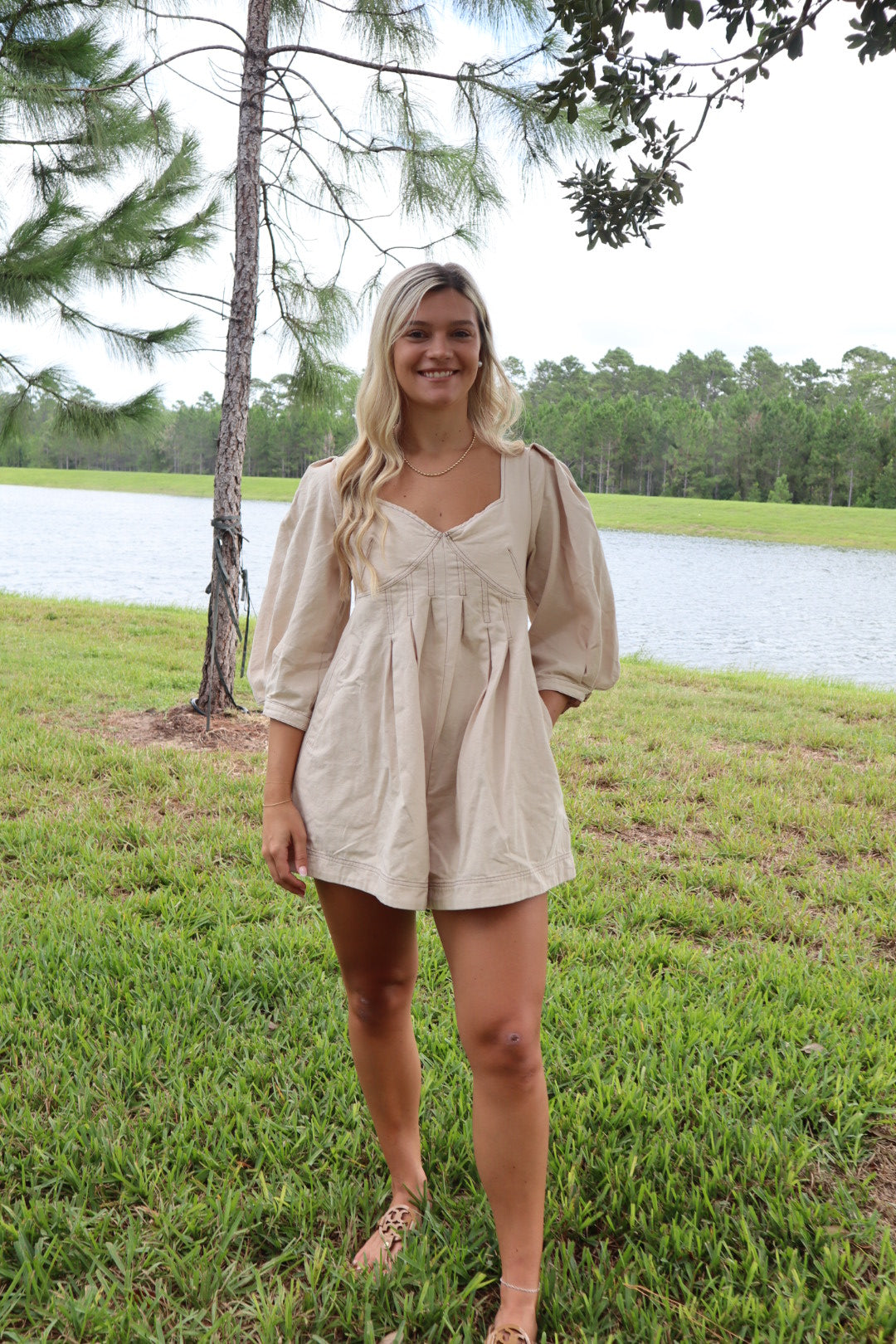 Denim Romper