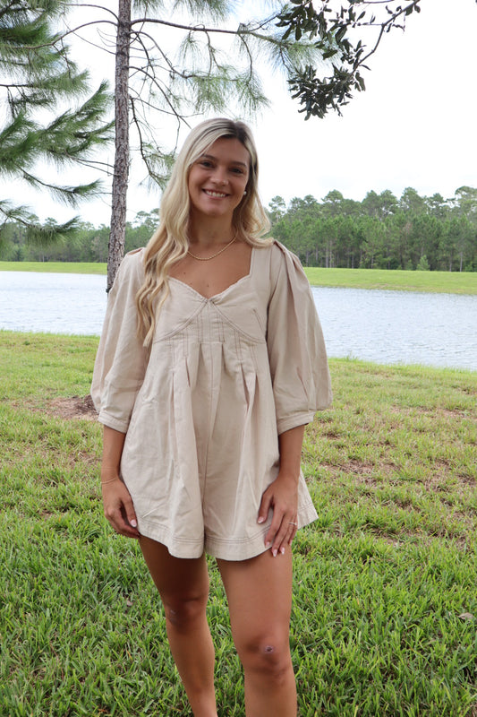 Denim Romper