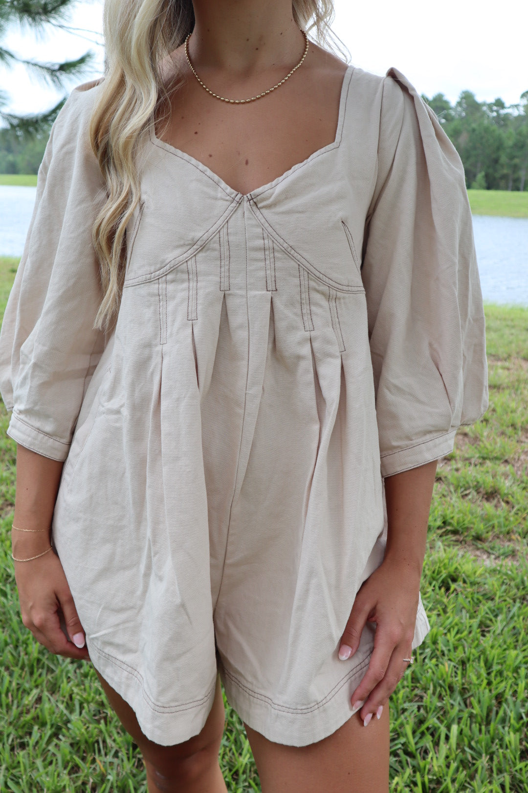 Denim Romper