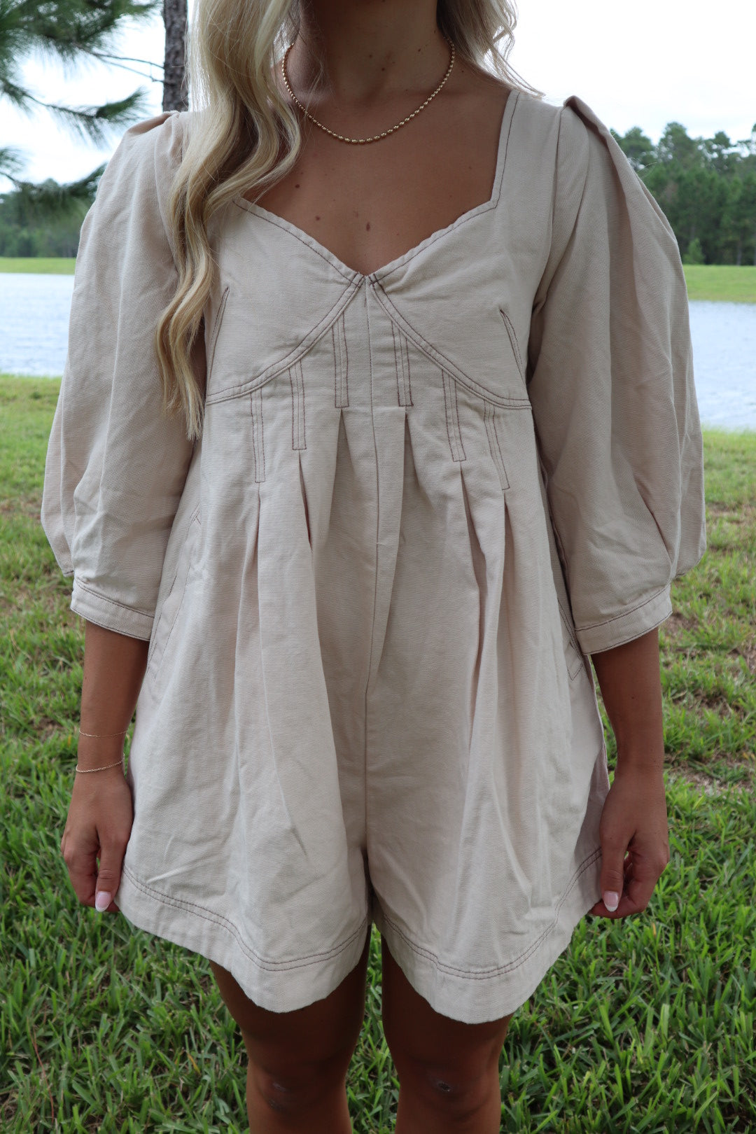 Denim Romper