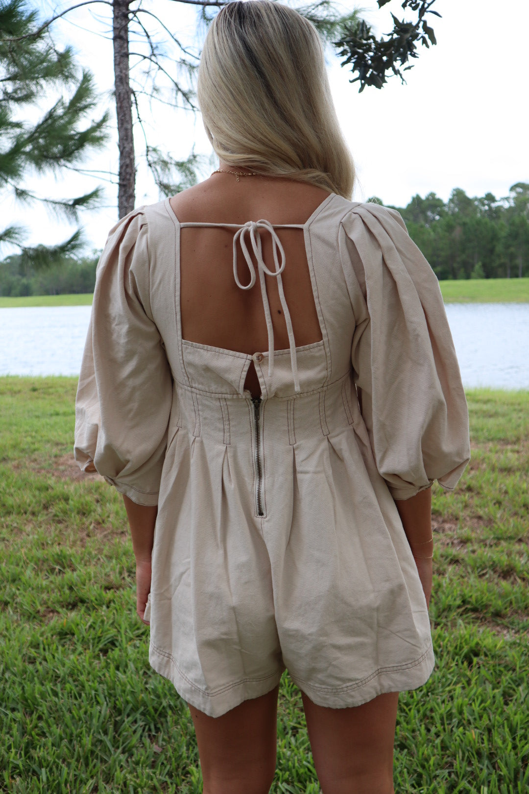 Denim Romper