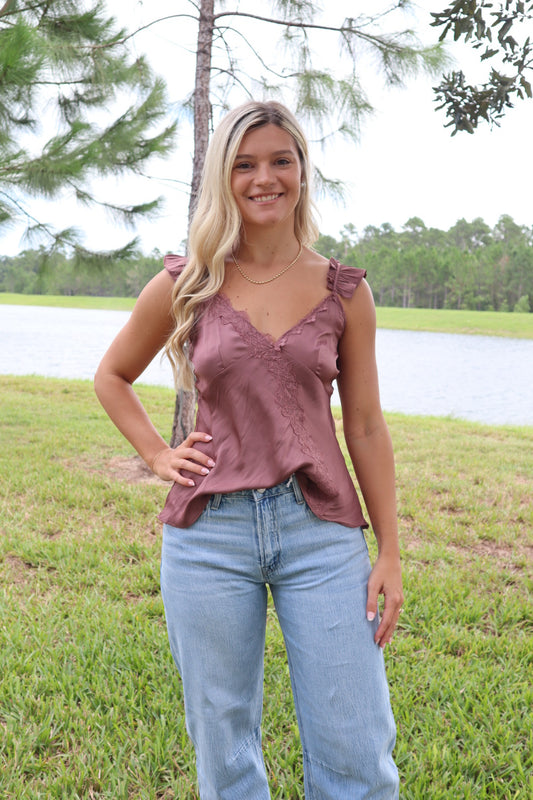 Love Notes Satin Top
