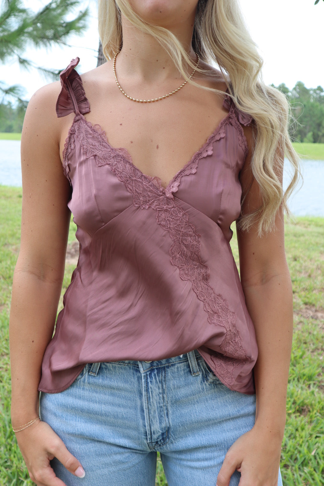 Love Notes Satin Top