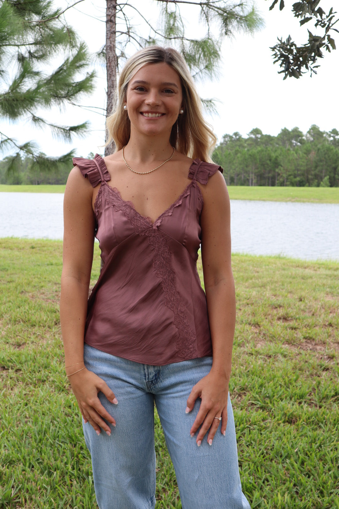 Love Notes Satin Top