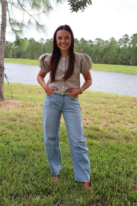 High Rise Barrel Jeans